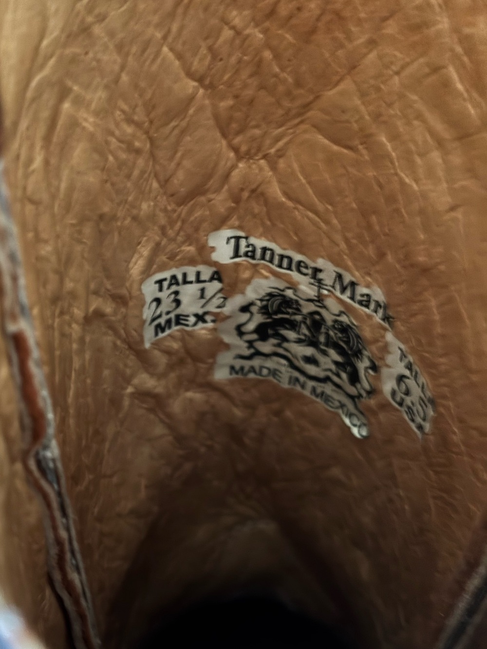 Tanner Mark Leather Cross Boots NWOT - Picture 7 of 8